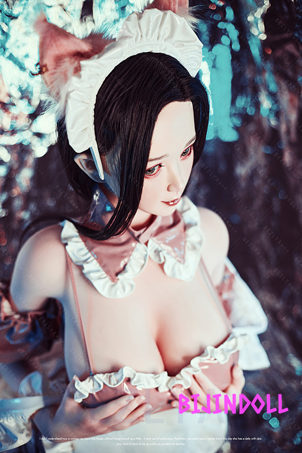 Bezlya 蝶豆 155cmM F-cup Silicone Head Chubby real big breasted sex doll hot body asian dutch wife