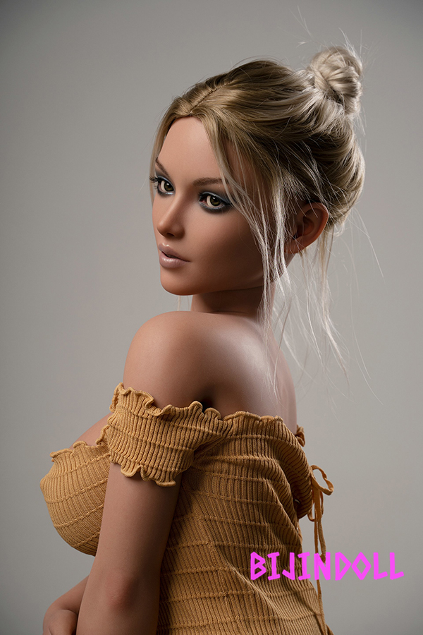 WAXDOLL#GE53 165cm F-Cup Silicone slender sexy love doll High quality silicone Real life size doll