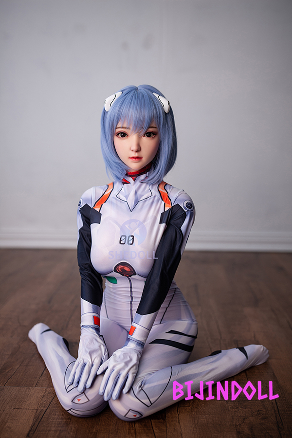 SHEDOLL 148cm D-cup Silicon Head [EVA] Rei Ayanami Love Doll Cosplay Sex Doll Real Cosplay Dutch Wife