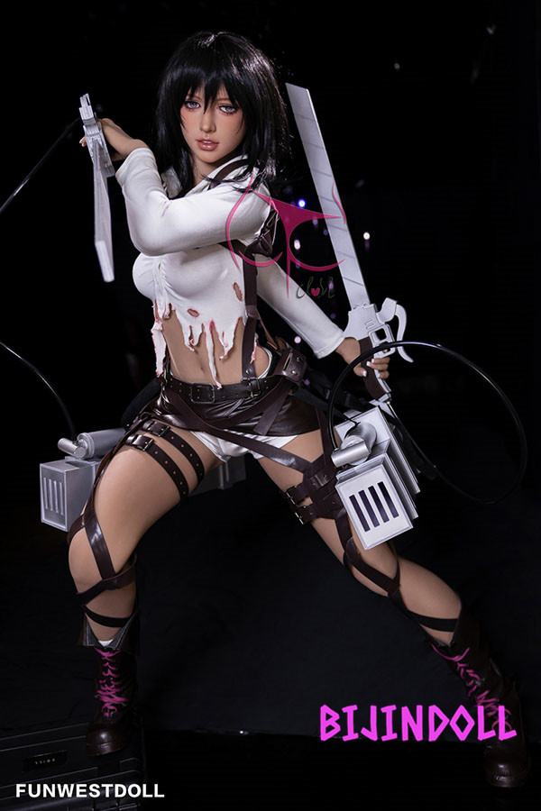 Funwest#062 Chloe 159cm B-cup TPE Mikasa Ackerman Sex Dolls Nude Porn Cosplay Love Doll Anime Attack on Titan