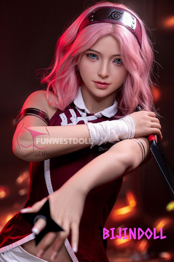 Funwest#079 159cm A cup TPE Sakura Haruno Sex dolls NARUTO anime cosplay sakura haruno hentai porn doll