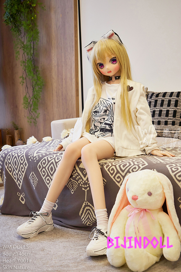 WMDoll#Y001 146cm C-cup PVC Head Anime life-size pillow sex doll TPE body tight pussy anime hentai 18+