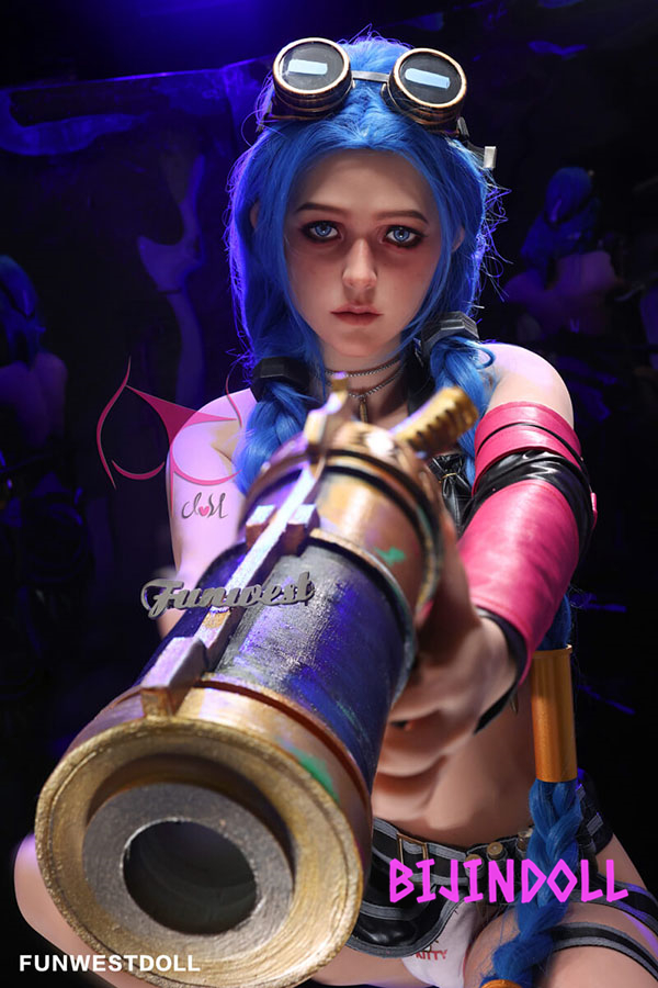 Funwest#045 Assos 159cm B-cup TPE Jinx Cosplay Sex Doll Anime Jinx Arcane Porn Hentai COS Doll
