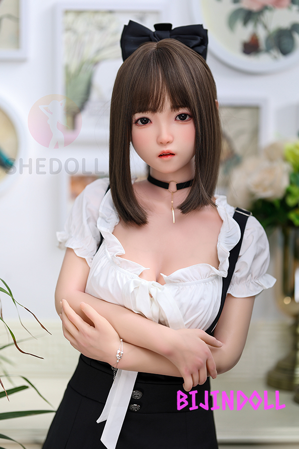 SHEDOLL 148cm D-cup Silicone Head TPE Body Cute Love Doll Legal Dutch Wife Short Sex Doll