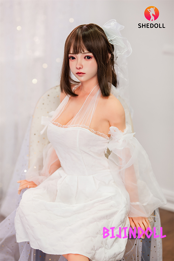 SHEDOLL 148cm D-cup Silicone Head TPE Body Hugging Pillow Sex Doll Realistic Cute Love Doll Adult Asian