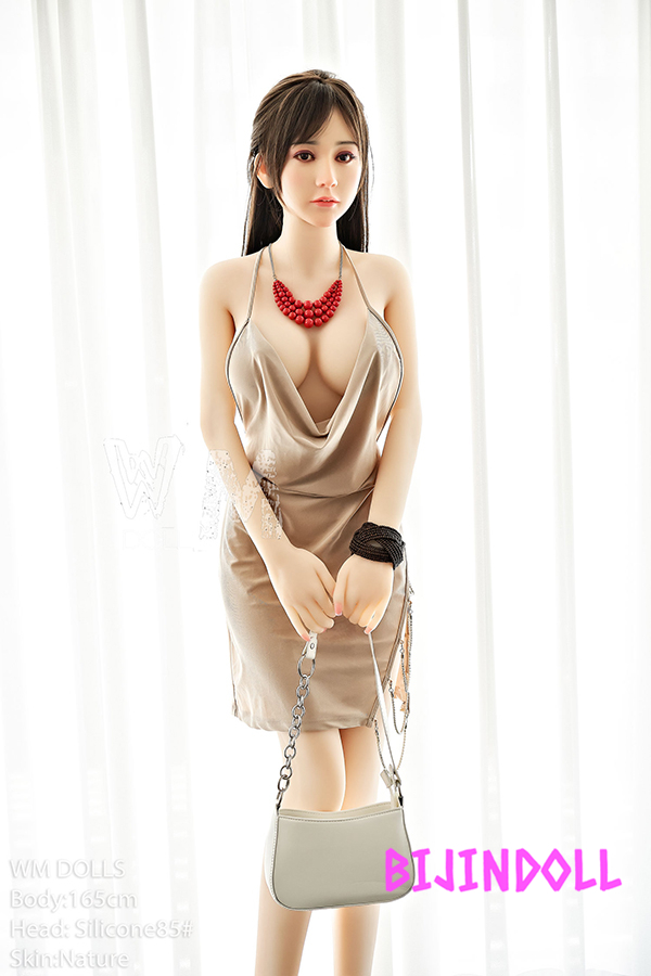 WMDoll#85 165cm D cup silicone head + TPE body Asian beauty body sex hole real love doll