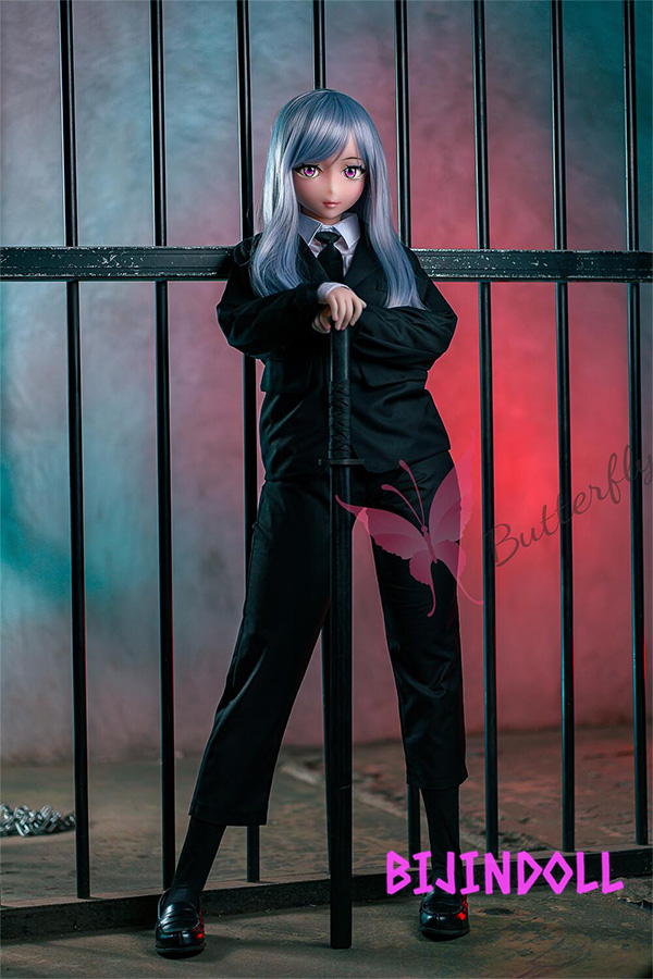 ButterflyDoll Lia 140cm E-cup TPE silver hair anime sex doll big tits erotic sexy Dutch wife fantasy anime