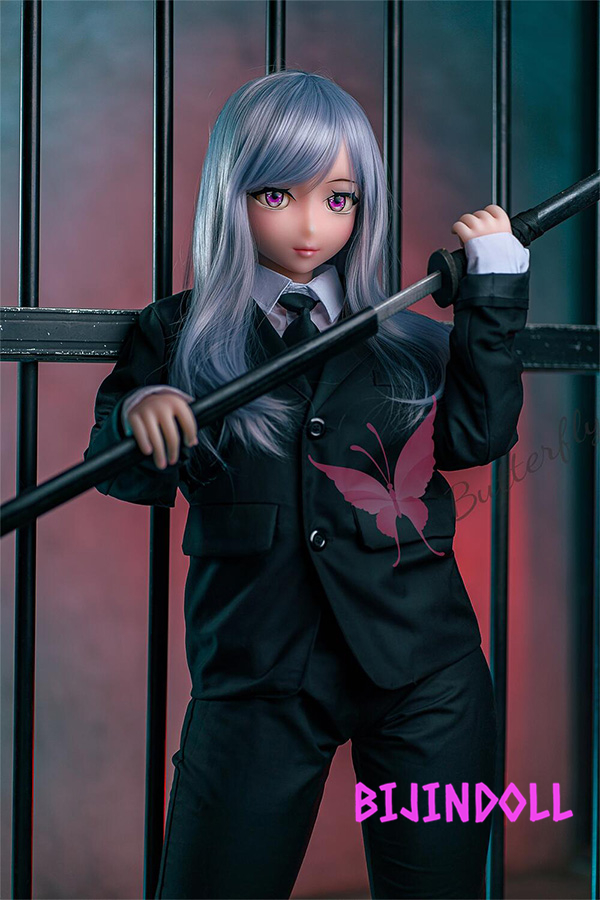 ButterflyDoll Lia 140cm E-cup TPE silver hair anime sex doll big tits erotic sexy Dutch wife fantasy anime