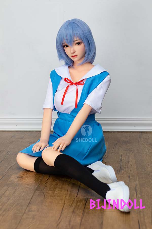 SHEDOLL 148cm D-cup Silicon Head [EVA] Rei Ayanami Love Doll Cosplay Sex Doll Real Cosplay Dutch Wife