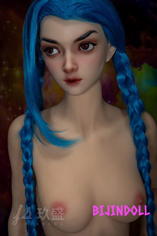 Jiusheng Doll#72 Rikki 168cm C Cup Silicone Head Game Cosplay Love Doll Jinx - LoL Sex Doll