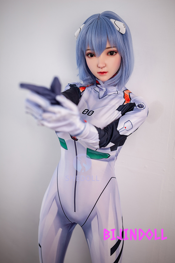 SHEDOLL 148cm D-cup Silicon Head [EVA] Rei Ayanami Love Doll Cosplay Sex Doll Real Cosplay Dutch Wife
