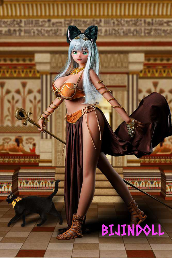 Siliko&Aotume Collaboration doll H-cup 155cm TPE Pharaoh 2D brown skin sex doll Anime style cute beautiful doll