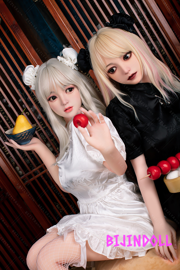 Bezlya 鈴蘭-風鈴 149cm C-cup Silicone head Chinese sisters beauty bowl love doll 3p sex dutch dolls