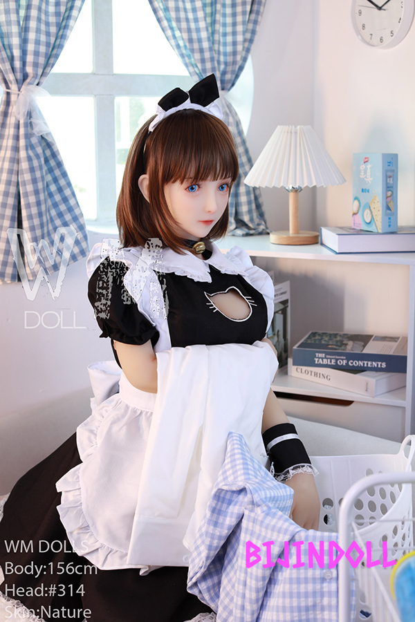 WMDoll#314 156cm B-cup TPE erotic blowjob Sex doll for Adult Porn Toys maid asian
