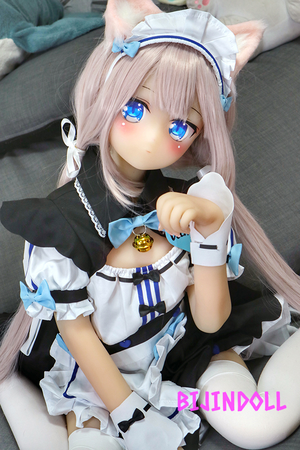 aotumedoll#59 B-cup TPE Nekopara Vanilla Anime Love Doll Cosplay Cat Sex Manga Game Character White Hair Mixed Doll
