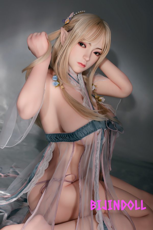 Bezlya 三色菫 161cm J-cup silicone head big breasts elf succubus love doll Realistic cosplay sex dutch doll