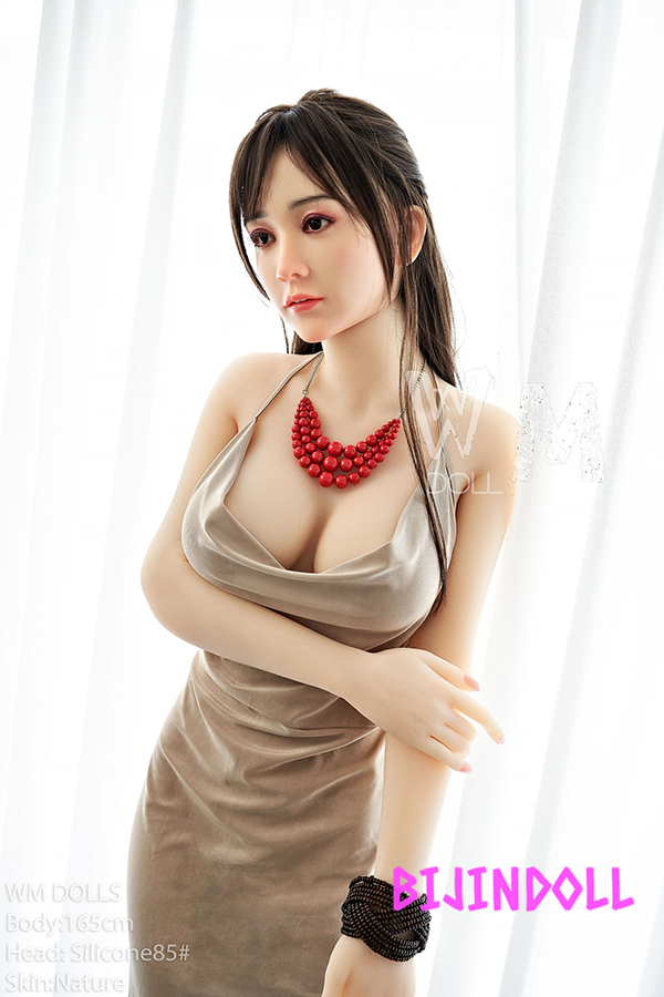 WMDoll#85 165cm D cup silicone head + TPE body Asian beauty body sex hole real love doll