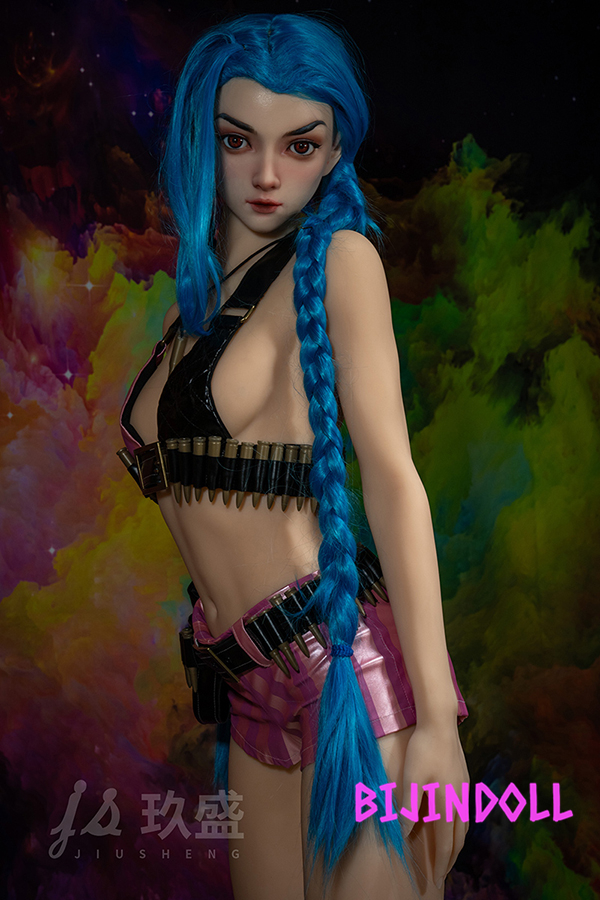 Jiusheng Doll#72 Rikki 168cm C Cup Silicone Head Game Cosplay Love Doll Jinx - LoL Sex Doll