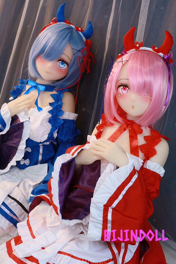 aotumedoll#40#41 D-cup B-cup145cm TPE Ramlem Sisters Anime Sex Doll Re:ZERO -Starting Life in Another World- Popular Maid Sister Character Customization Sex Dutch Wife