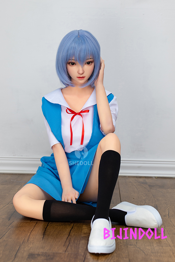 SHEDOLL 148cm D-cup Silicon Head [EVA] Rei Ayanami Love Doll Cosplay Sex Doll Real Cosplay Dutch Wife