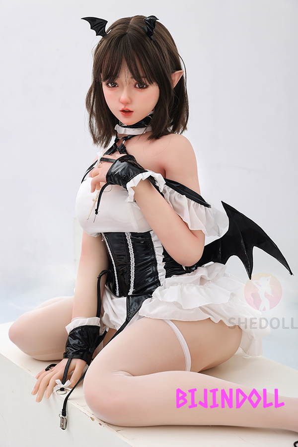 SHEDOLL 150cm B-cup Silicone head Beautiful sex doll in cosplay Creampie sex Adult Dutch Wife