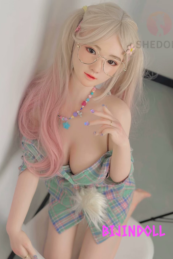 SHEDOLL 148cm D-cup silicone head sex twintail love doll beauty beautiful sex doll sex doll life size
