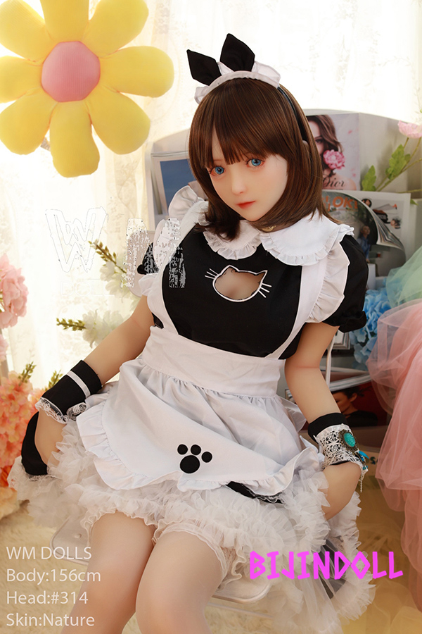 WMDoll#314 156cm B-cup TPE erotic blowjob Sex doll for Adult Porn Toys maid asian