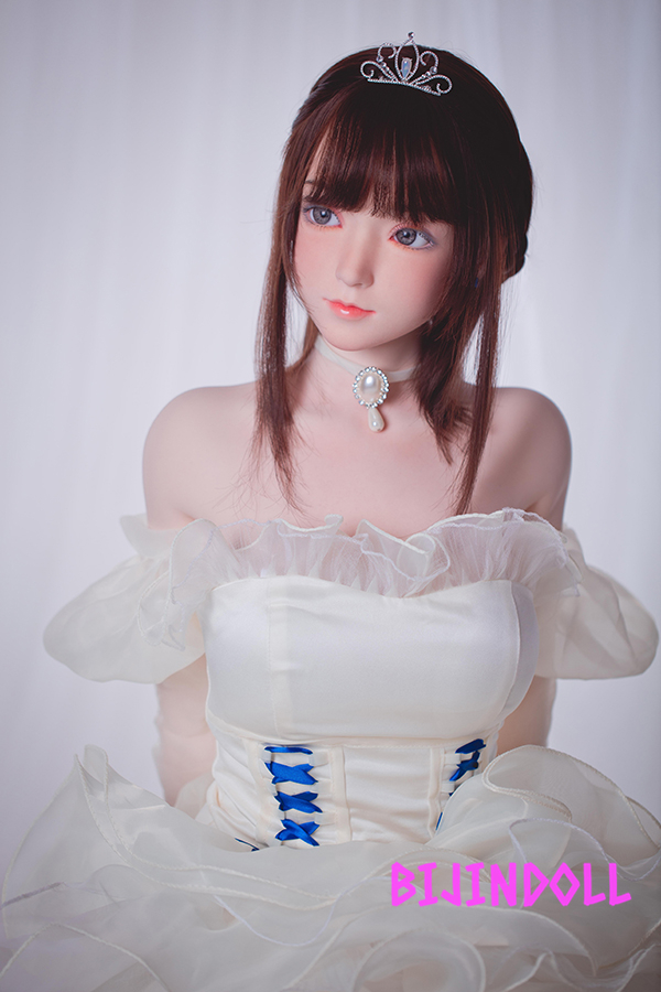 FUDOLL#12 148cm D-cup Silicon head bride sex doll wedding dress real beautiful sex doll