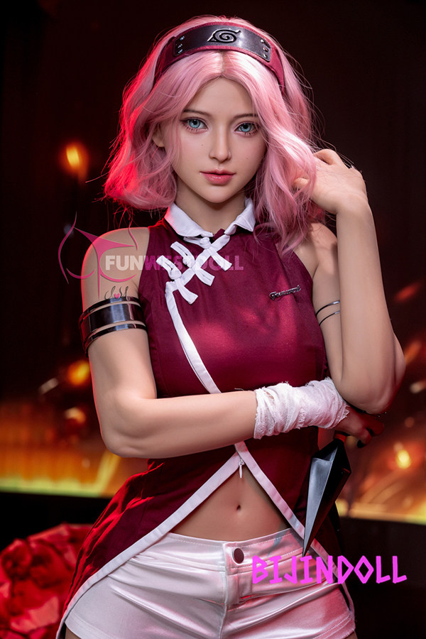 Funwest#079 159cm A cup TPE Sakura Haruno Sex dolls NARUTO anime cosplay sakura haruno hentai porn doll