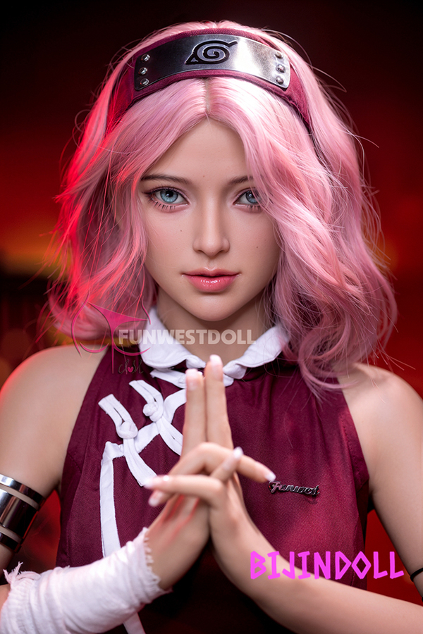 Funwest#079 159cm A cup TPE Sakura Haruno Sex dolls NARUTO anime cosplay sakura haruno hentai porn doll
