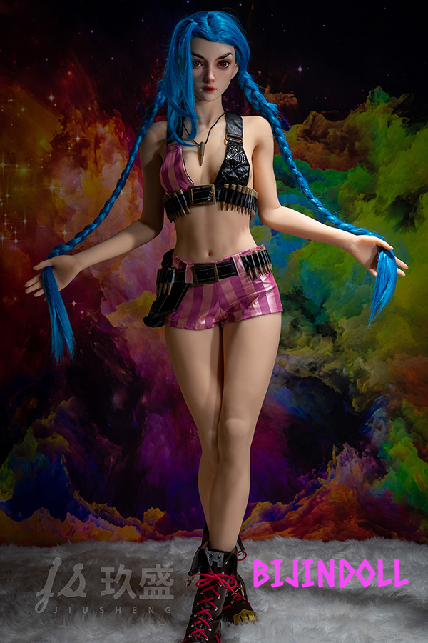 Jiusheng Doll#72 Rikki 168cm C Cup Silicone Head Game Cosplay Love Doll Jinx - LoL Sex Doll