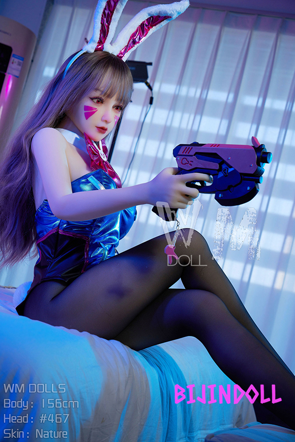 WMDoll#467 156cm B Cup TPE D.VA Cosplay Sex Doll Overwatch COS Dutch Sex Dolls Love Toy Creampie