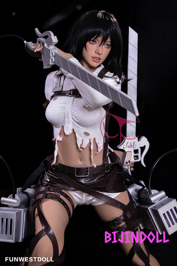 Funwest#062 Chloe 159cm B-cup TPE Mikasa Ackerman Sex Dolls Nude Porn Cosplay Love Doll Anime Attack on Titan