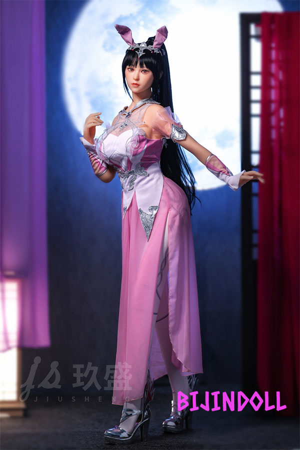 Jiusheng Doll#50 Shino 150cm D cup silicone head cosplay big breasts bunny real beauty sex doll luxury silicone