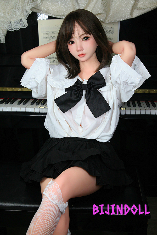 SHEDOLL 148cm D-cup Silicone head slender Asian virgin graduation love doll sex experience practice position