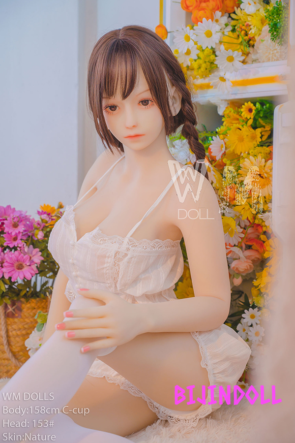 WMDoll#153 158cm C-cup TPE mannequin head Sex doll erotic cute real asian dutch wife