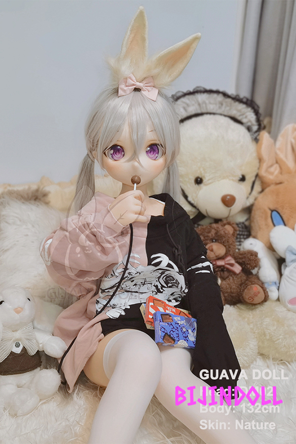 GUAVADOLL DM02 B-Cup PVC Head Cute Anime Sisterly Anime Sex Doll Cartoon Adult Masturbator Dutch Wife