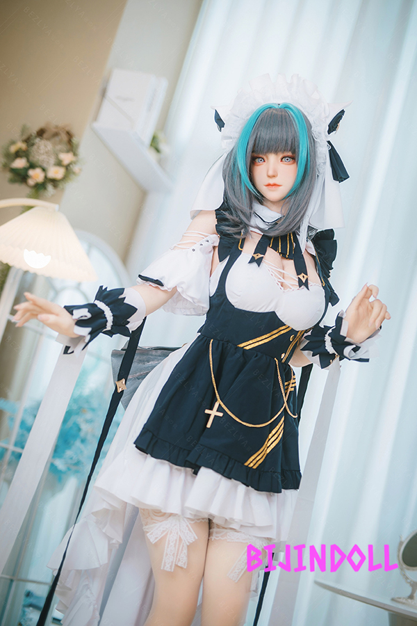 Bezlya2.2 Fengling 155cmM F-cup Silicone Head Beautiful Cosplayer Love Doll Shaking Soft Big Breasts Life Size Realistic Dutch Wife Luxury Sex Erotic Doll