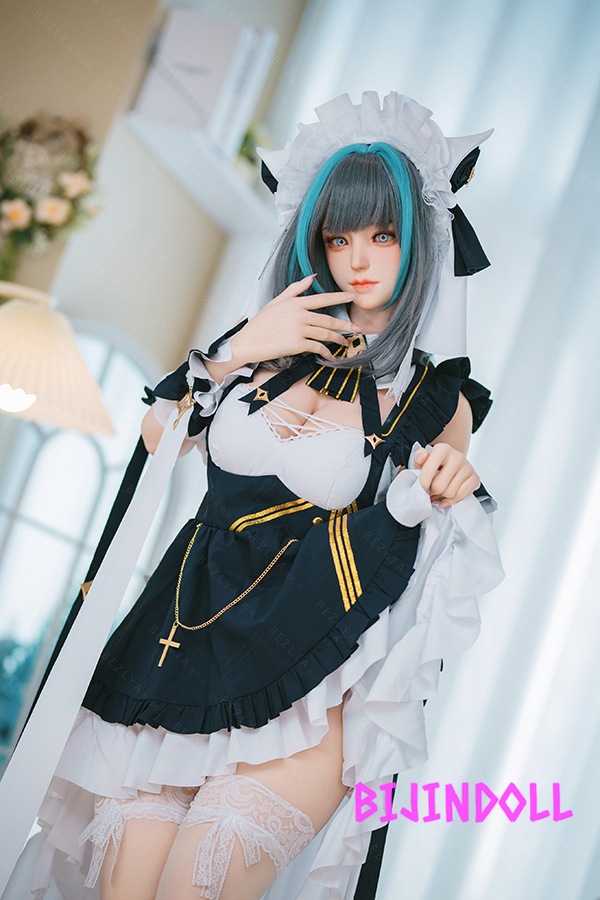 Bezlya2.2 Fengling 155cmM F-cup Silicone Head Beautiful Cosplayer Love Doll Shaking Soft Big Breasts Life Size Realistic Dutch Wife Luxury Sex Erotic Doll