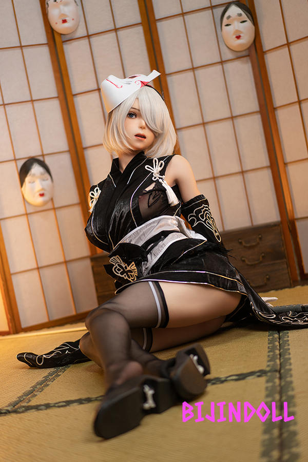 GameLadyNo.24 171cm/67″ G-Cup Silicone Real Oral 2B Love Doll Game Cosplay Adult Doll G-Cup Big Breasts Large Sex Doll Silicone