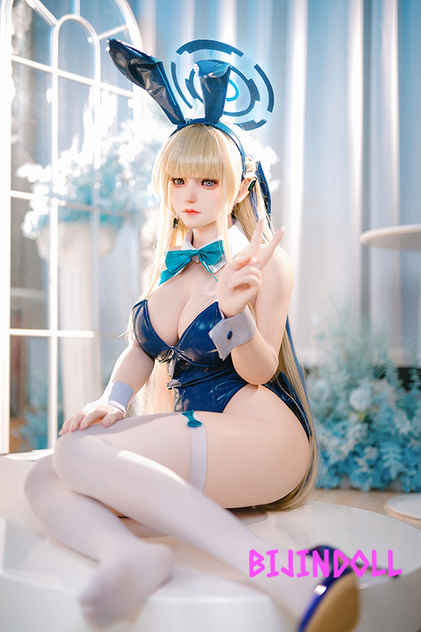 Bezlya2.2 Fengling 155cmM F-cup Silicone Head Toki bunny Sex Dolls Blue Archive Cos Doll Life Size Realistic Dutch Wife