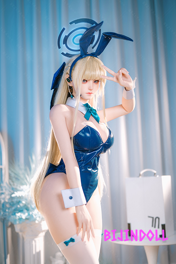Bezlya2.2 Fengling 155cmM F-cup Silicone Head Toki bunny Sex Dolls Blue Archive Cos Doll Life Size Realistic Dutch Wife