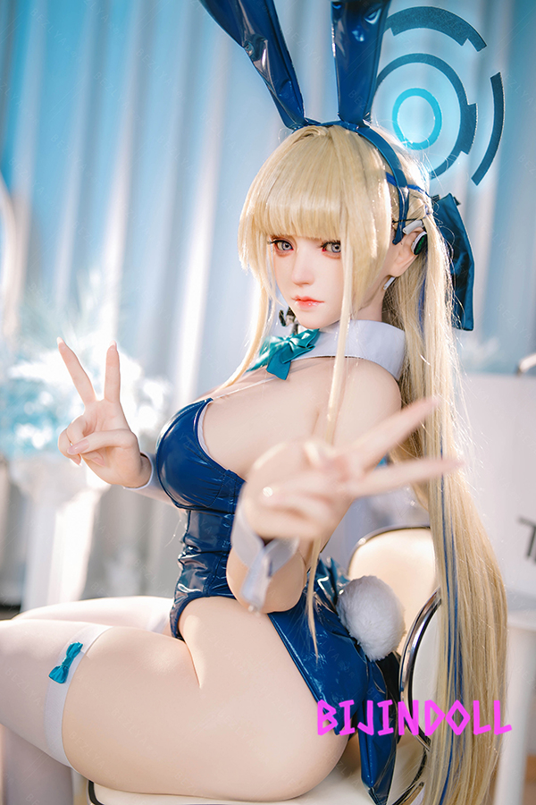 Bezlya2.2 Fengling 155cmM F-cup Silicone Head Toki bunny Sex Dolls Blue Archive Cos Doll Life Size Realistic Dutch Wife