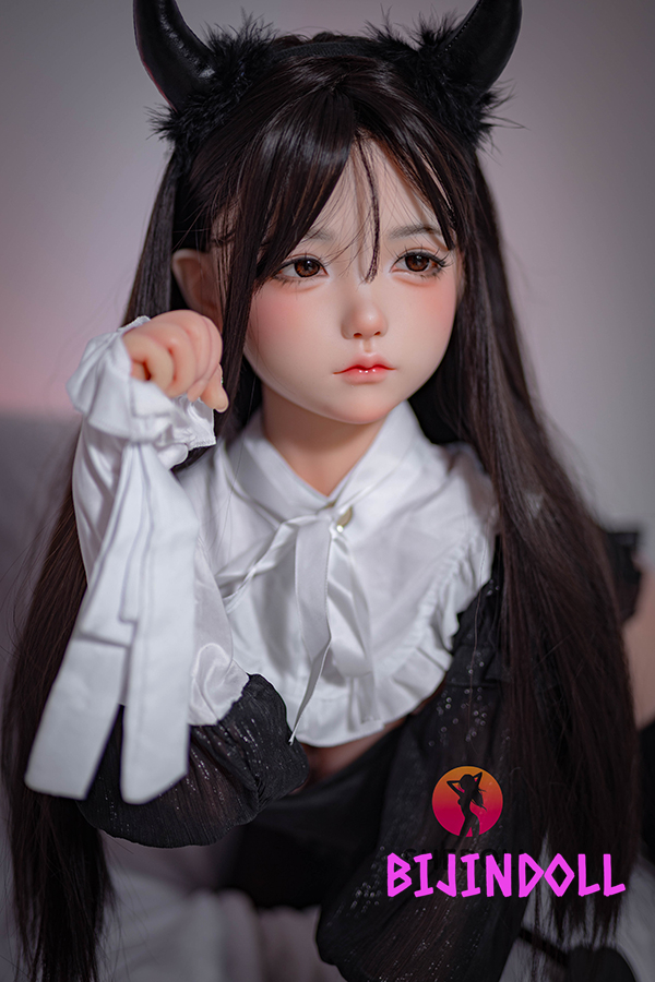 SHEDOLL 148cm D-cup Silicone Head Cute love doll erotic life-size sex doll little devil real sex doll