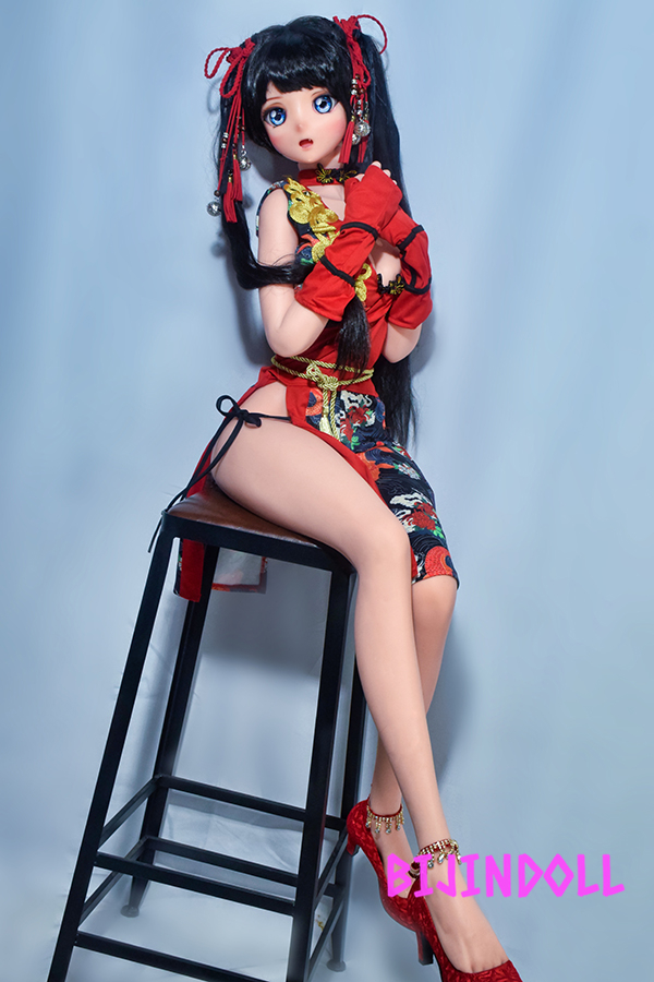 ElsaBabe-RAD002 148cm silicone Anime Beautiful Sex Doll Cosplay Wear Erotic Doll Big Breasts Slip-On Sex Doll