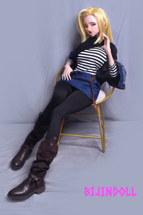 ElsaBabe-AHR002 148cm silicone Android 18 anime sex doll blowjob sexy sex doll big tits cosplay doll