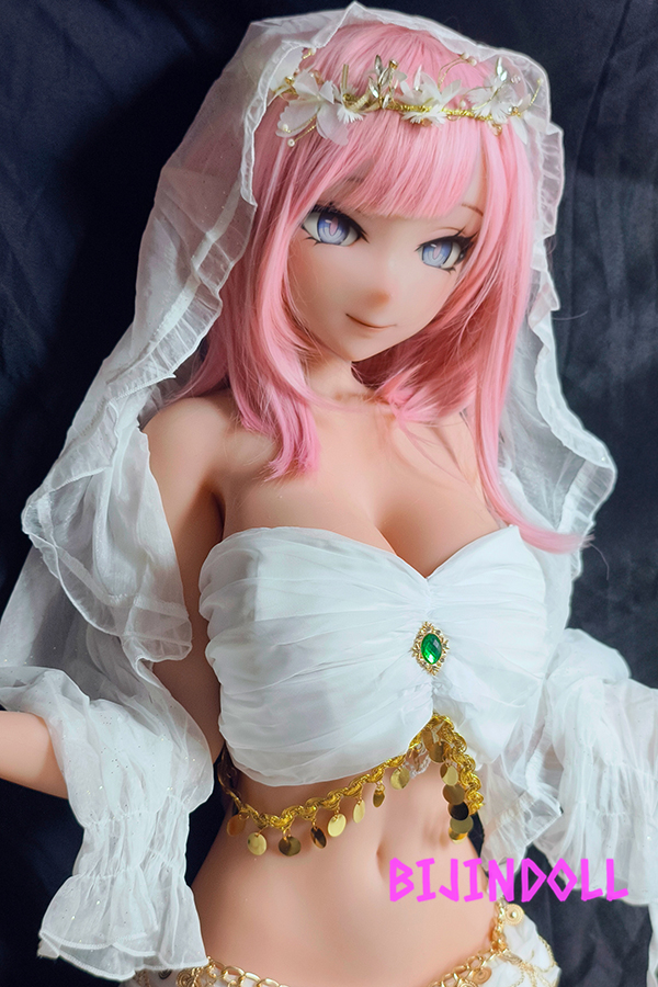 ElsaBabe-AHR009 148cm silicone Elf Anime Sex Doll Pink Hair Life-size Doll Bride Beautiful Elf Sexy Big Breasts Doll
