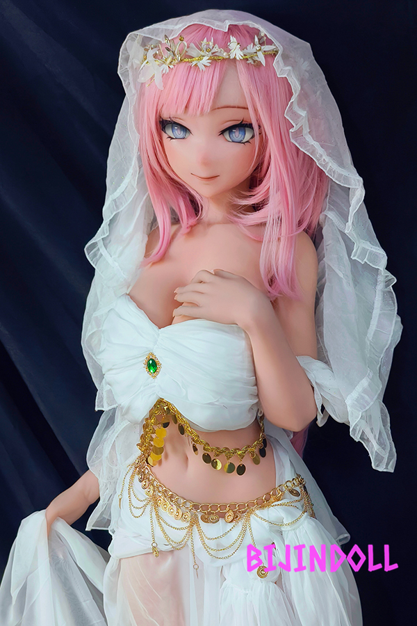 ElsaBabe-AHR009 148cm silicone Elf Anime Sex Doll Pink Hair Life-size Doll Bride Beautiful Elf Sexy Big Breasts Doll