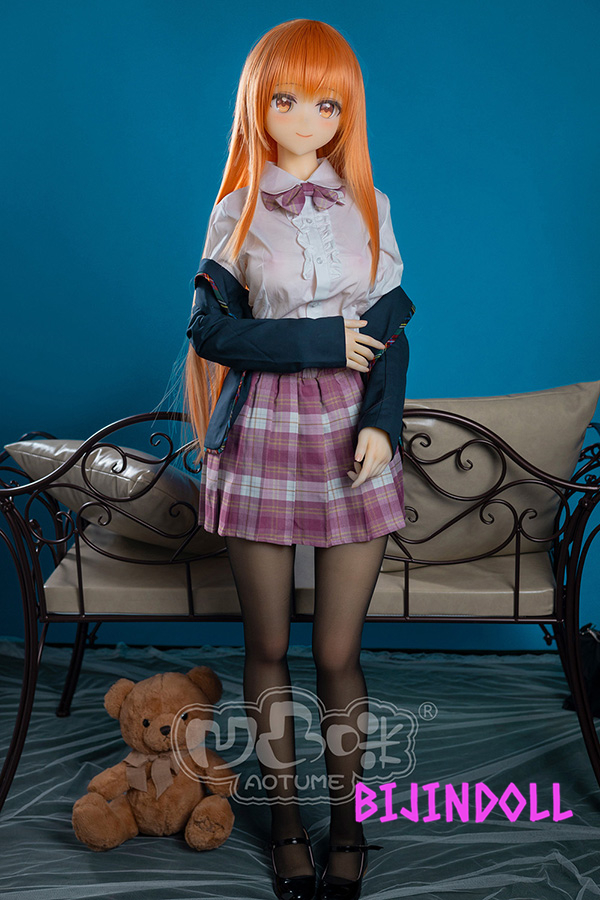aotumedoll#117 155cm C-cup TPE Shiina Mayu Anime Sex Doll Angel Long Blonde Beautiful Girl