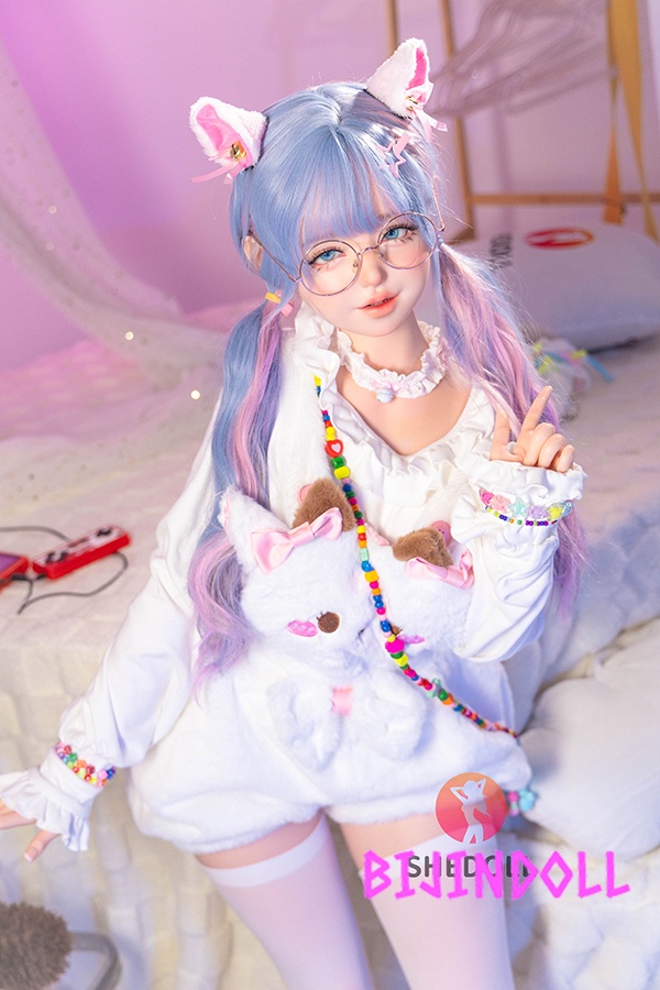 Shedoll 145cm Yaoyao Silicone Head + TPE Body Cat Ears Beautiful Girl Sex Doll Cute Love Doll